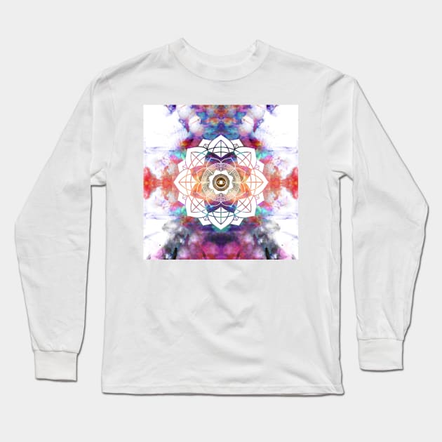 Nature Atmospheric Mandala 9 Long Sleeve T-Shirt by infloence